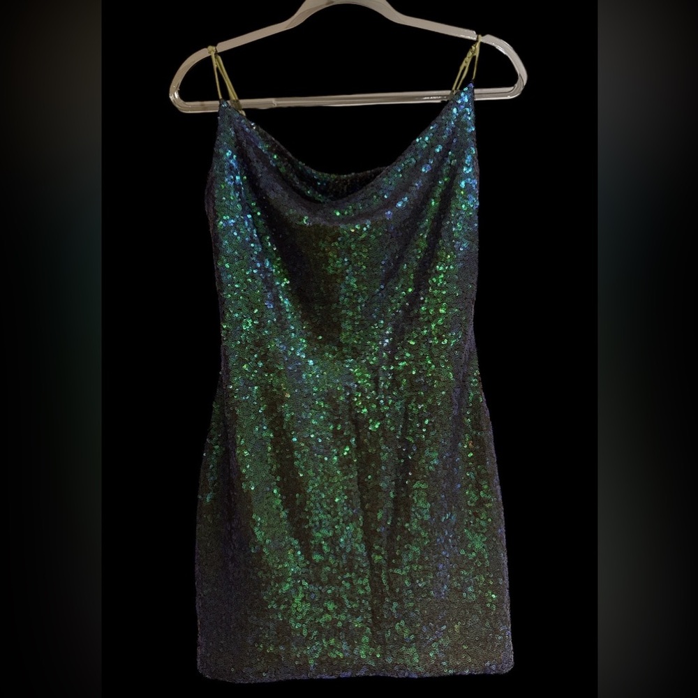 Section mini dress bodycon